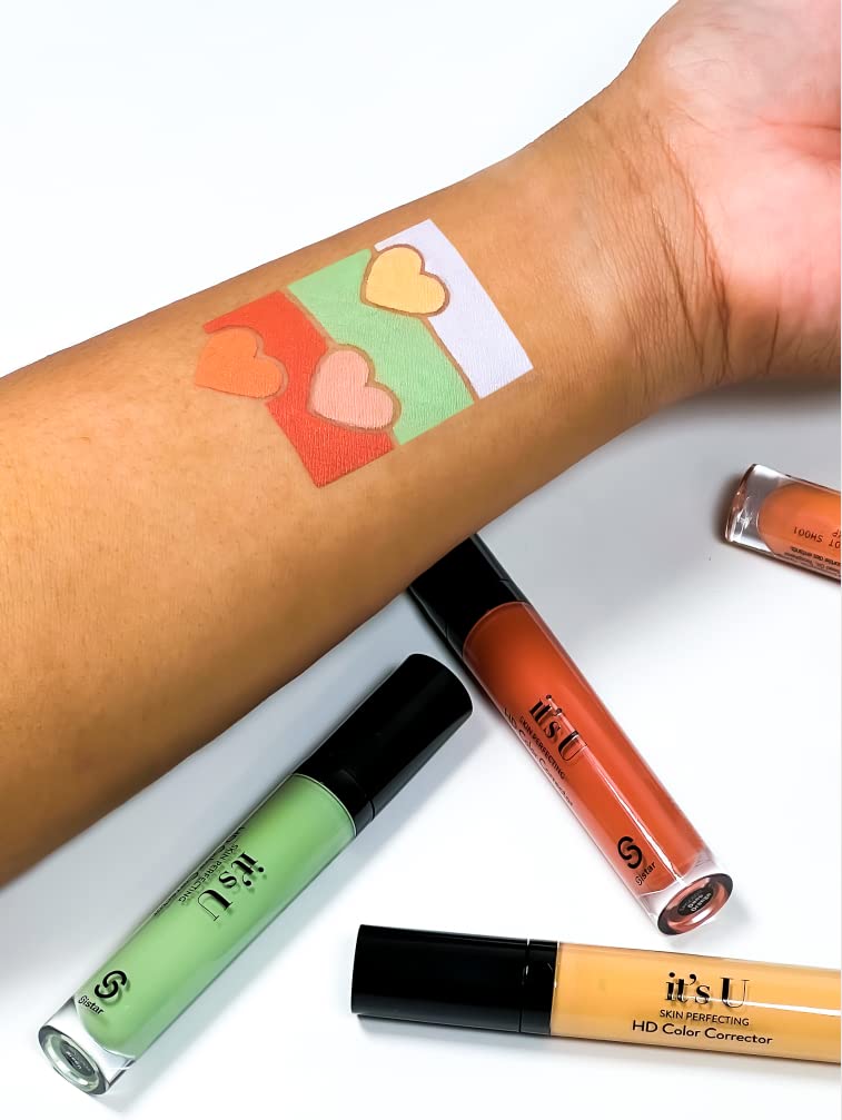 SISTAR It's U Skin Perfecting Conceal HD Contour Color Corrector Full Coverage Smooth and Flawless (Peach) - Image 3