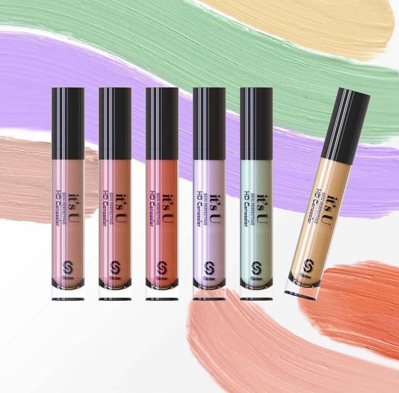 SISTAR It's U Skin Perfecting Conceal HD Contour Color Corrector Full Coverage Smooth and Flawless (Peach) - Image 4