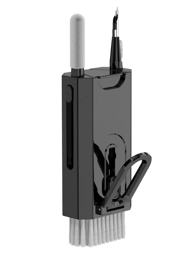 Keyboard Cleaner kit, Portable Multifunctional Cleaning Tool for PC Monitor/Earbud/Cell Phone/Laptop/Computer/Bluetooth Earphones(Black) - Image 1