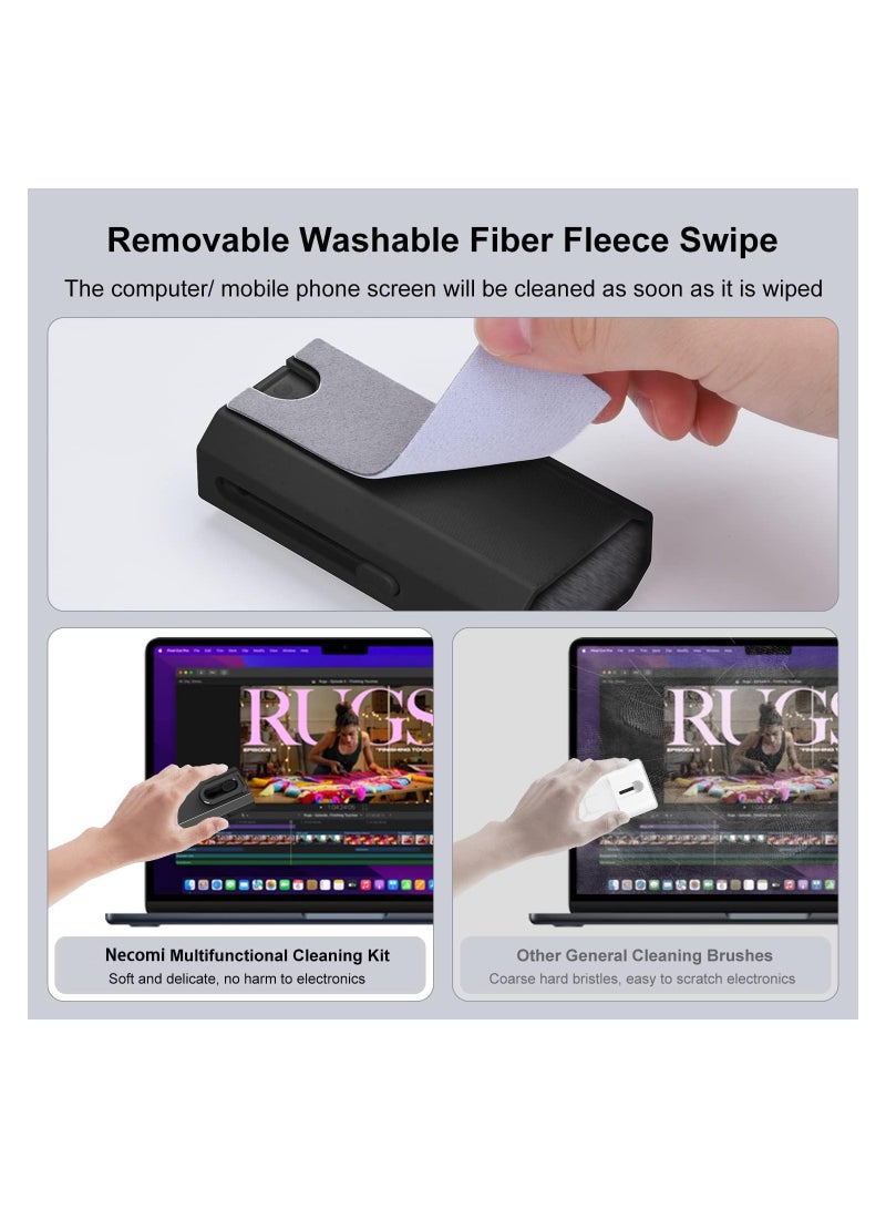 Keyboard Cleaner kit, Portable Multifunctional Cleaning Tool for PC Monitor/Earbud/Cell Phone/Laptop/Computer/Bluetooth Earphones(Black) - Image 3