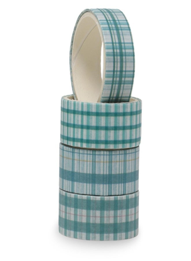 Lakeer Washi Masking Tape Set of 4 Rolls - Gentle Time Series- 15mm x 2m, Washi Tapes for Scrapbooking, DIY Craft, Decoration, Gift Wrapping, etc (Lonely Sand Ink) - Image 1