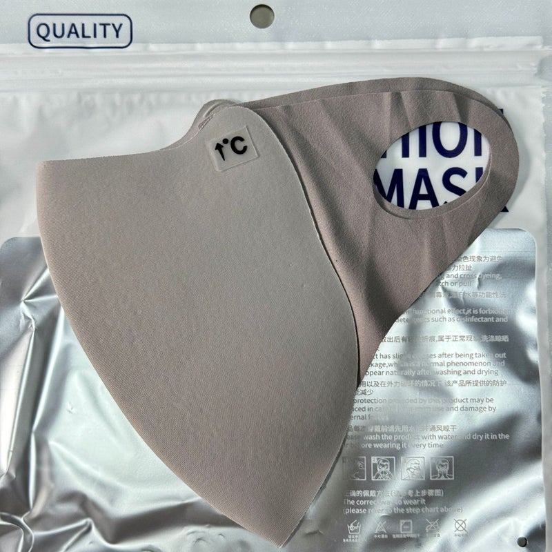 Winter Warm Fashion Mask for Women Silver gray  - Image 1