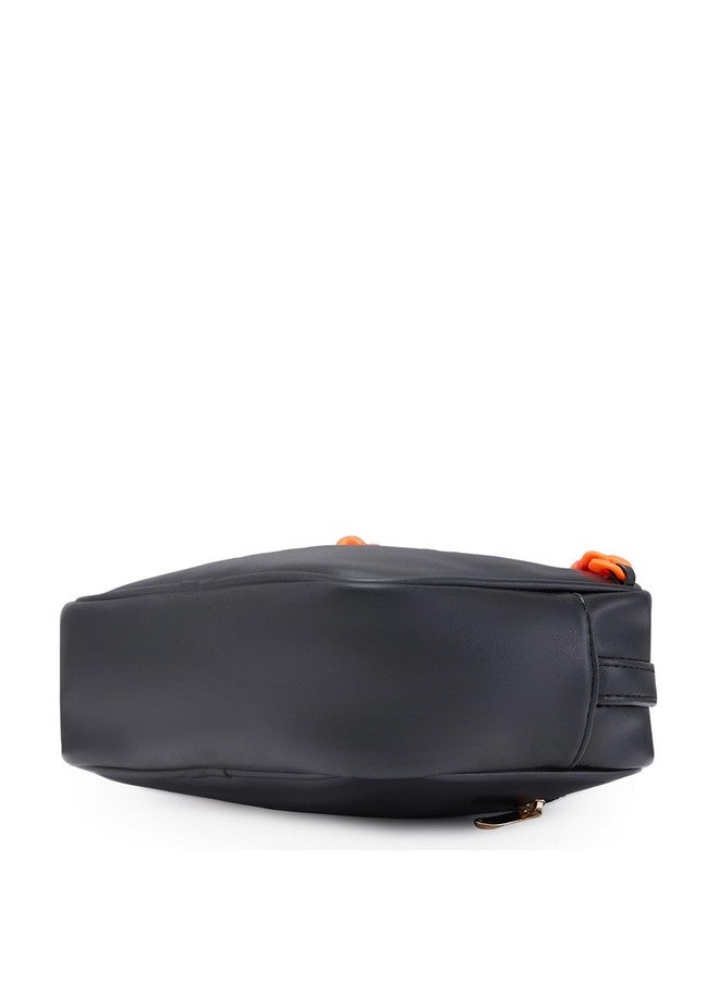 Caprese Perline Sling Bag, Black-Medium | Self Designed Handbag for Women | Adjustable Strap & Spacious Interiors | Perfect Ladies Purse for Carrying Everyday Essentials & Travel Need - Image 5