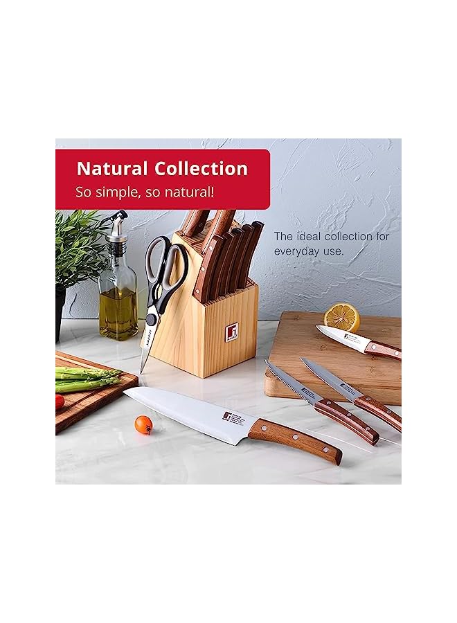 بيرجنر بيتزا جورميه خشبية مستطيلة طبيعية بمقبض 45 × 30 سم، BG4925 - Image 3