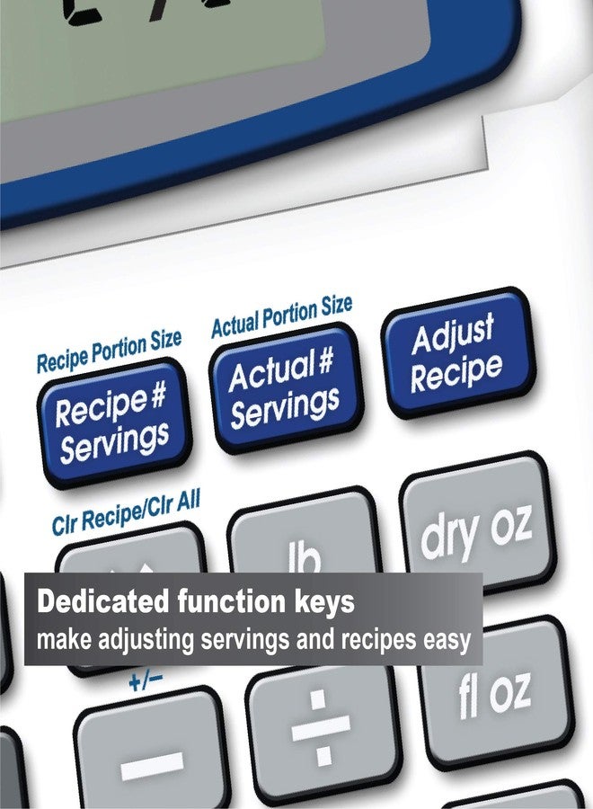 Calculated Industries 8305 KitchenCalc PRO Recipe Conversion and Culinary Math Calculator with 2 Digital Timers for Chefs, Culinary Students, Home Cooks, Bakers, Brewers and BBQers | Recipe Scaling | Menu Planning | Portion Sizing, Small - Image 3