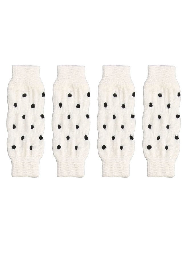 Estink Pet Dog Elbow Protector, Pack of 4 Cute Polka Dot Comfortable High Stretch Dirt Pet Elbow Protective Sleeve Pet Joint Socks for Dogs Pet Supplies (S) - Image 1