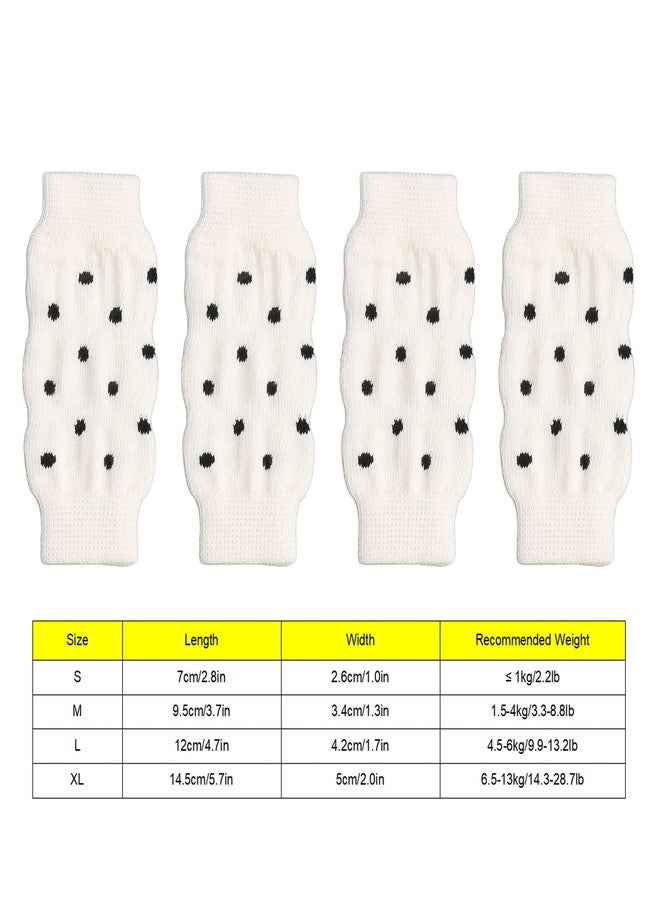 Estink Pet Dog Elbow Protector, Pack of 4 Cute Polka Dot Comfortable High Stretch Dirt Pet Elbow Protective Sleeve Pet Joint Socks for Dogs Pet Supplies (S) - Image 5