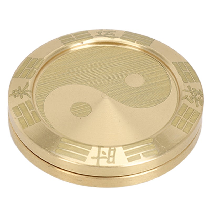 Slider Lucky Coin Metal Decompression Portable Tai Chi Cycle Slider Lucky Coin for Daily Life - Image 1