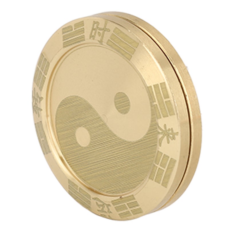 Slider Lucky Coin Metal Decompression Portable Tai Chi Cycle Slider Lucky Coin for Daily Life - Image 4