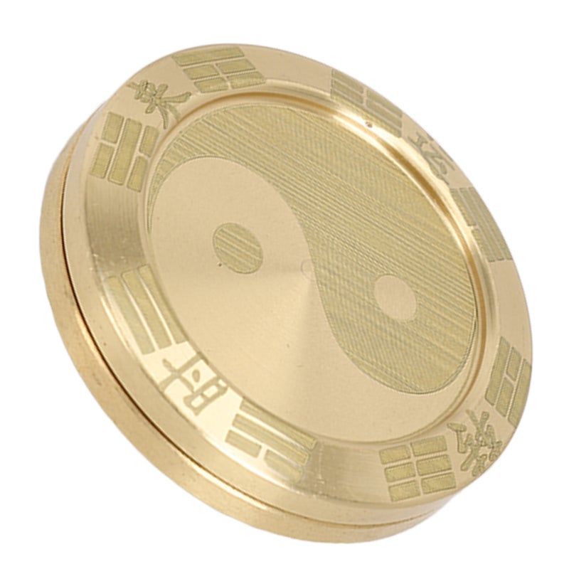 Slider Lucky Coin Metal Decompression Portable Tai Chi Cycle Slider Lucky Coin for Daily Life - Image 2