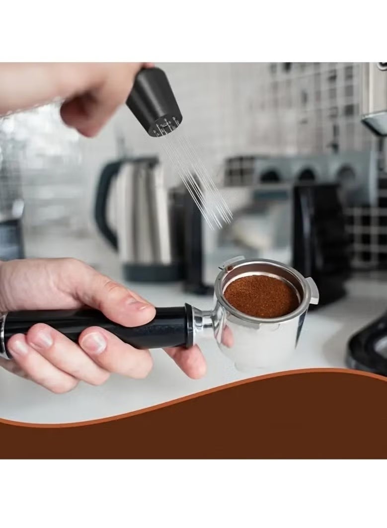 Chabeia Coffee Stirrer, Needle Espresso Powder Stirrer Distributor Leveler , Coffee Tools With Aluminum Stand, Stirring Distribution Barista Accessories (Black) - Image 3