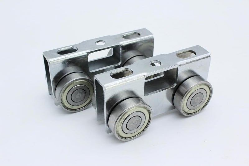 Hi Flame 4 Wheel Light Duty Trolley Assembly Roller Trolley Easy Bolt Installation for use with 1-5/8" Wide and All 1-5/8" or Taller Strut Channel (4) - Image 4