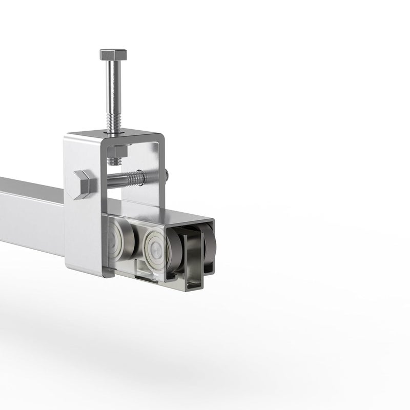 Hi Flame 4 Wheel Light Duty Trolley Assembly Roller Trolley Easy Bolt Installation for use with 1-5/8" Wide and All 1-5/8" or Taller Strut Channel (4) - Image 3