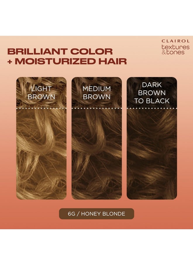 CLAIROL - Textures & Tones Permanent Hair Dye 6G Honey Blonde Hair Color Pack Of 1 - Image 1