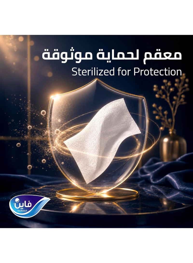 Fine Prestige Sterilized Facial Tissues – 3 Ply – 10 Packs × 330 Sheets – Velvety Softness - Image 4
