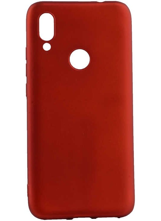 Nevarium - Xiaomi Redmi 7 Case Silicone Soft Textured Premium- Red - Image 1