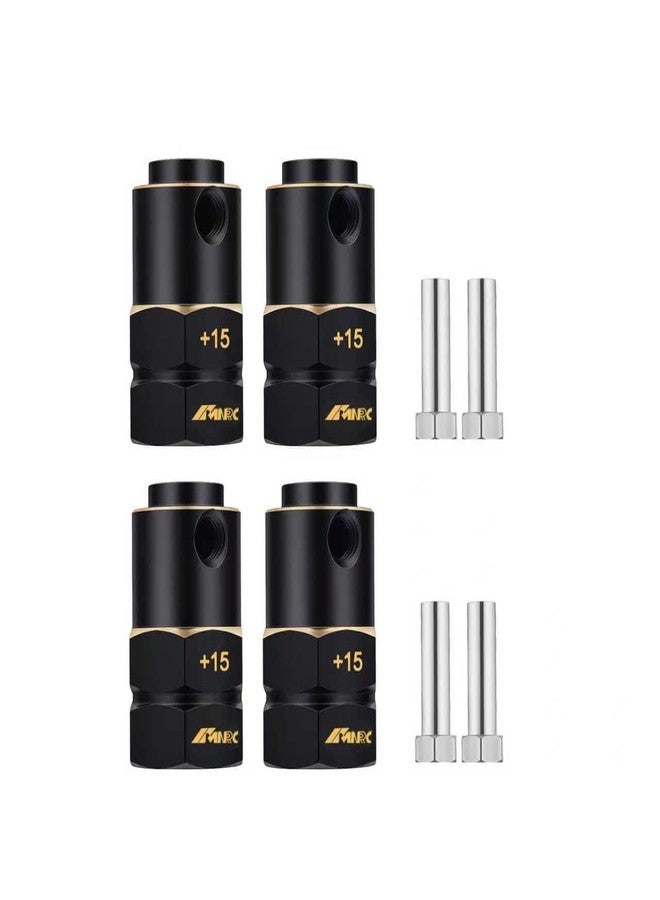 NMNRC Brass +15MM Wide Extension Length 20mm Wheel Hex Hub Spacers for Axial 1/10 TRX4 Series Upgrades Part - Image 1