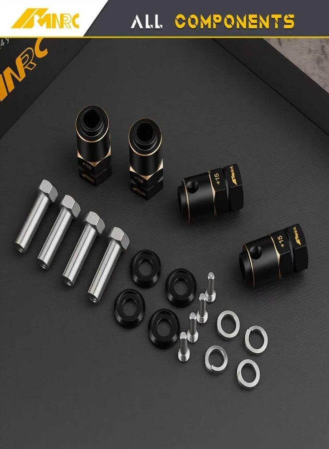 NMNRC Brass +15MM Wide Extension Length 20mm Wheel Hex Hub Spacers for Axial 1/10 TRX4 Series Upgrades Part - Image 3