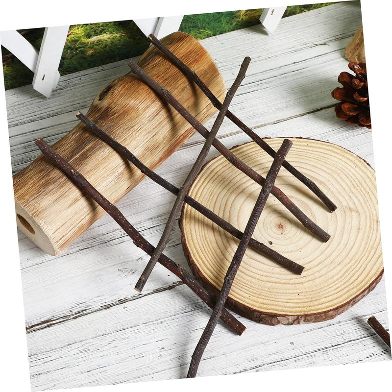 Healifty 50 Pcs Long Wood Craft Sticks Natural Wooden Twigs for DIY Crafts Photo Decorations Home Projects Smooth Surface Sturdy Wood Sticks with Mixed Lengths for Creative Arts - Image 2