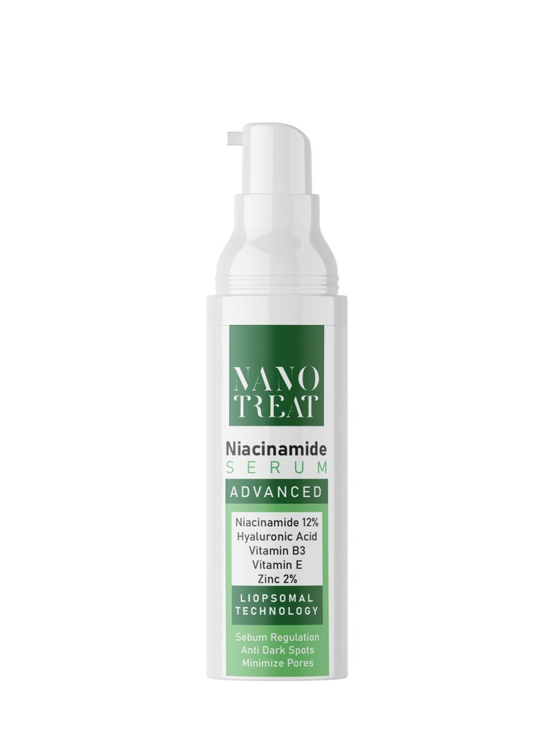 Nano Treat Niacinamide 12% & Zinc Serum - With Hyaluronic Acid & Vitamin E - Image 1