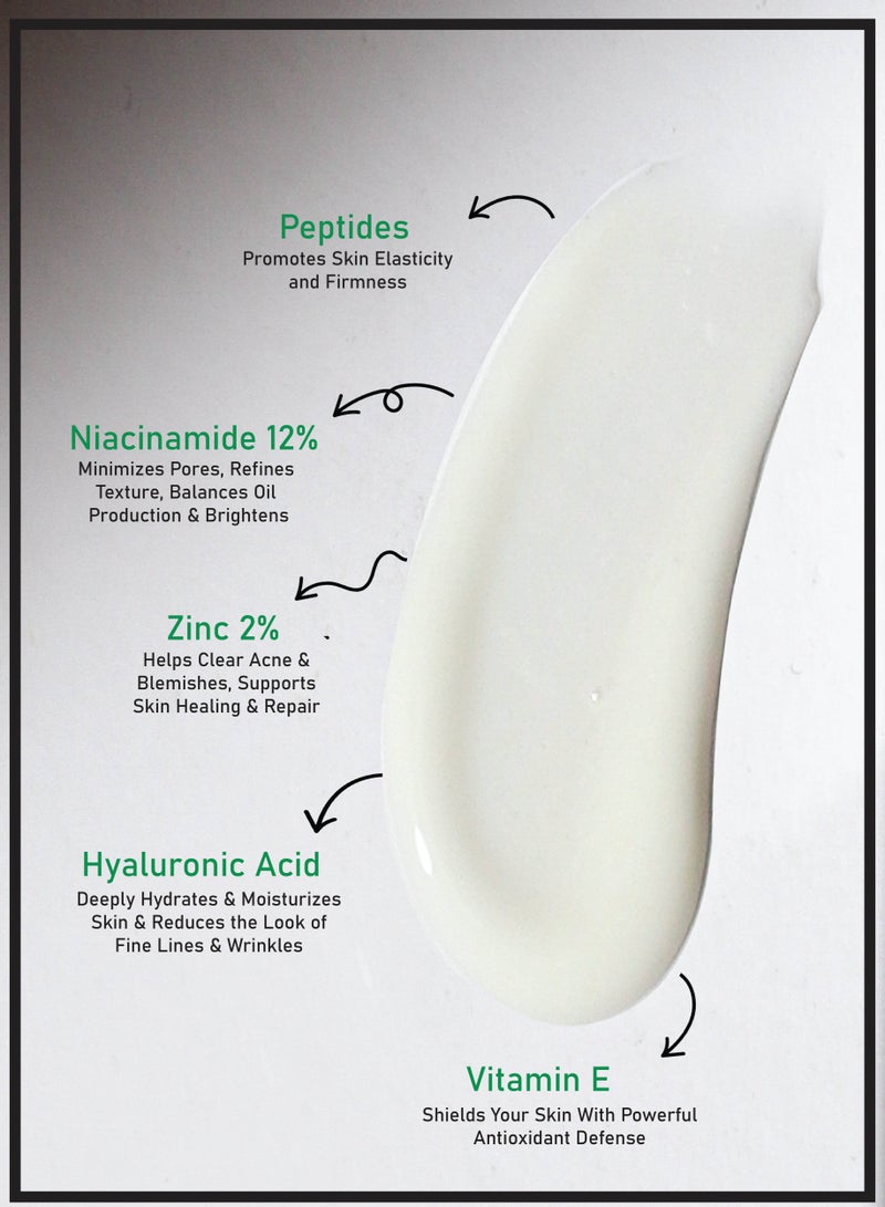 Nano Treat Niacinamide 12% & Zinc Serum - With Hyaluronic Acid & Vitamin E - Image 2