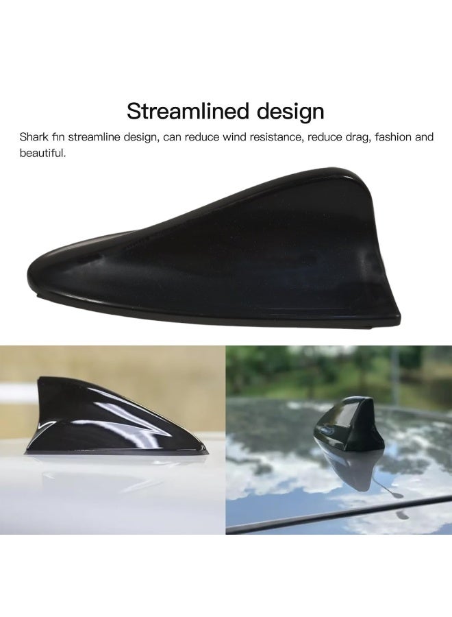 Universal Shark Fin Car Roof Antenna – Black, Streamlined Design, Signal Reception Booster, Easy Adhesive Installation, Durable and Stylish Car Exterior Upgrade - Image 4