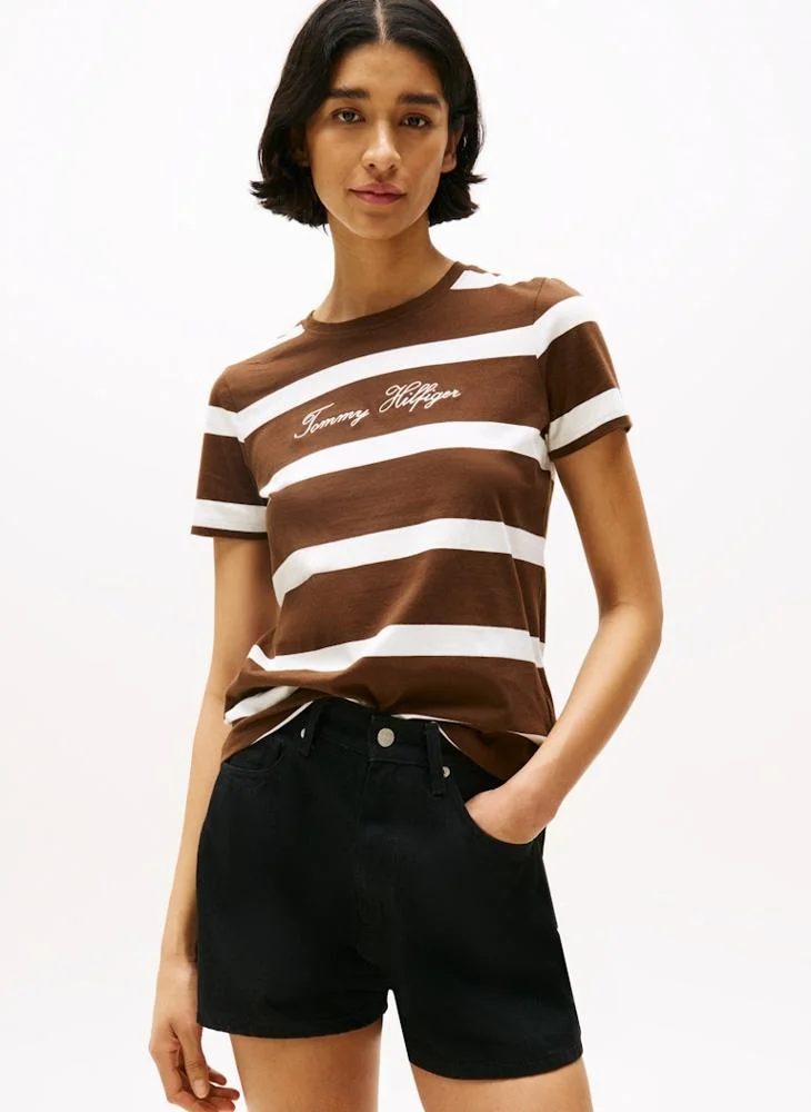 TOMMY HILFIGER Striped Crew Neck T-Shirt