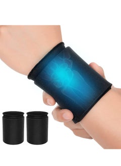 Wrist Ice Pack Wrap for Carpal Tunnel Relief, 2 Packs Hot&Cold Therapy Gel Cold Hand Injuries Compression Rheumatoid Arthritis, Tendinitis, Swelling, Bruises