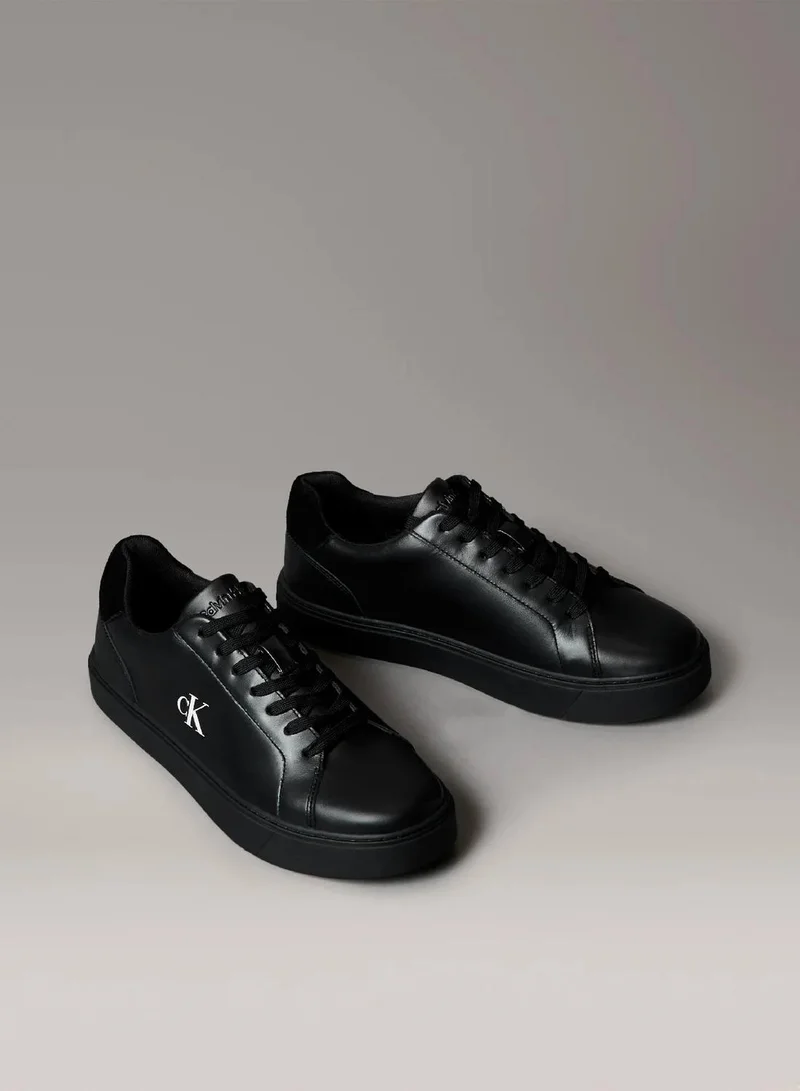 Calvin Klein Jeans Smooth Leather Flexible Sole Trainers