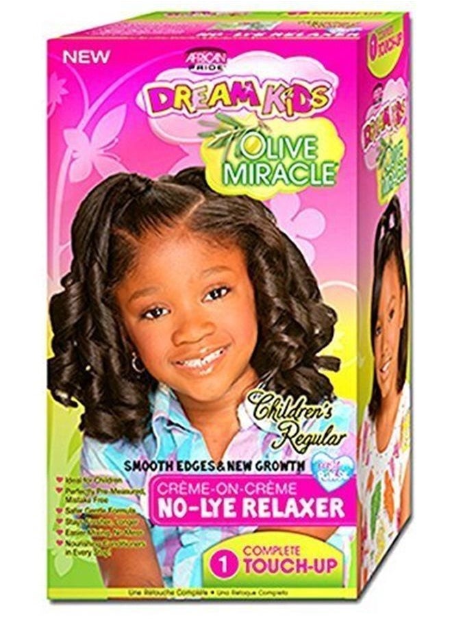 African Pride Dream Kids Olive Miracle Touch-Up Relaxer, Regular 