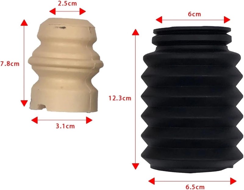Wivplex Car Front Shock Absorber Buffer Rubber Boot Set - Image 2