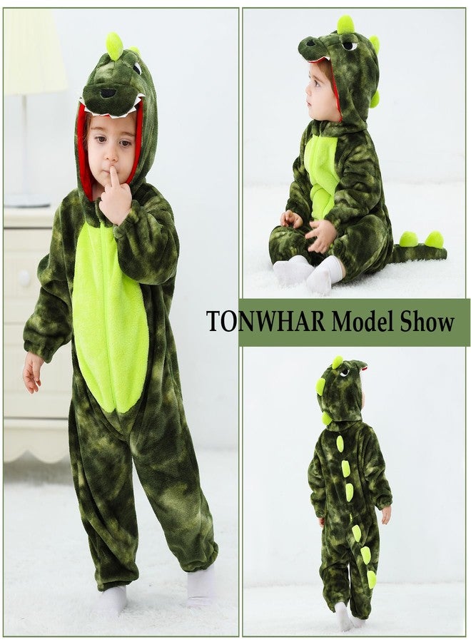 TONWHAR Infant And Toddler Halloween Cosplay Costume Kids' Animal Outfit Snowsuit(2-3T,Army) - Image 3