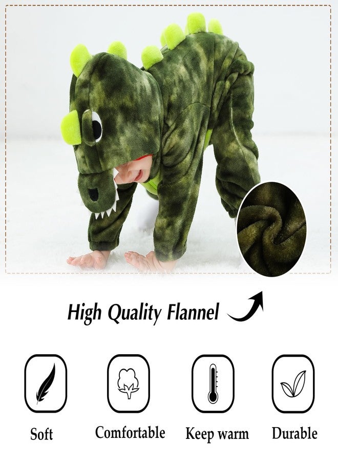 TONWHAR Infant And Toddler Halloween Cosplay Costume Kids' Animal Outfit Snowsuit(2-3T,Army) - Image 5