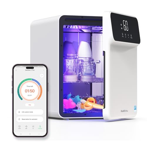 Hubdic HubiBaby 4-in-1 UVC Cleaner and Dryer for Baby Bottles XL Large Inner Capacity Multifunctional Smart Control with Bluetooth APP - Image 1