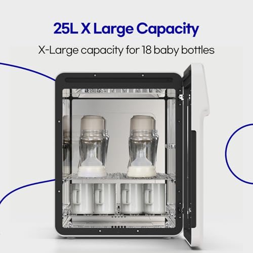 Hubdic HubiBaby 4-in-1 UVC Cleaner and Dryer for Baby Bottles XL Large Inner Capacity Multifunctional Smart Control with Bluetooth APP - Image 5