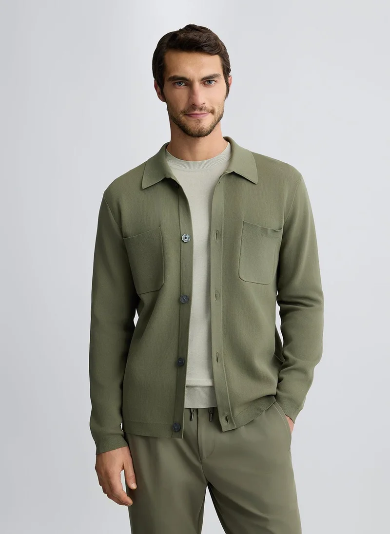 Liu Jo Green Cardigan with Pockets