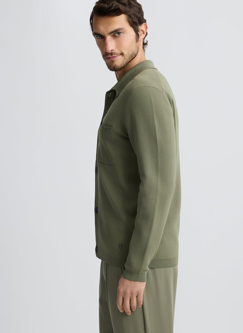Liu Jo Green Cardigan with Pockets - Image 4