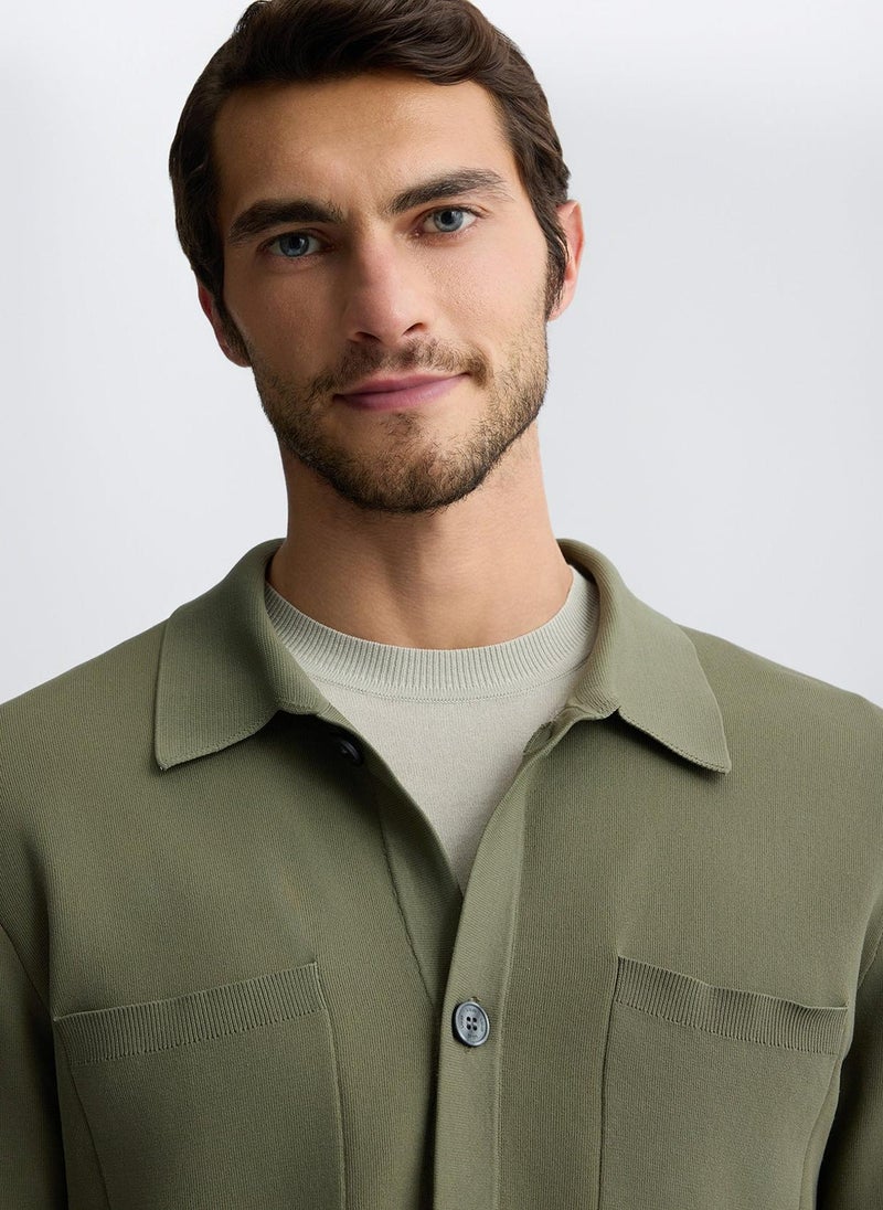 Liu Jo Green Cardigan with Pockets - Image 3