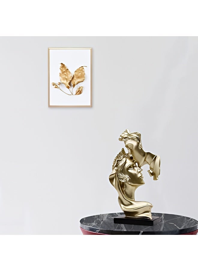 ALMiHomi Gold Couple Decorative Statue, Romantic Couple Sculpture for Home & Office Decor, Elegant Gift for Couples - Image 5