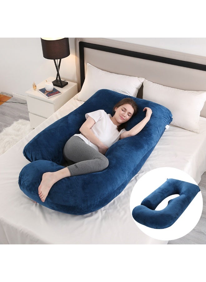 AiQi Patented U-Shape Pregnancy Pillow | 180cm Full Body Maternity Pillow with Adjustable Firmness & Rebound Filling | Back Pain Relief & Sleep Support - Image 1