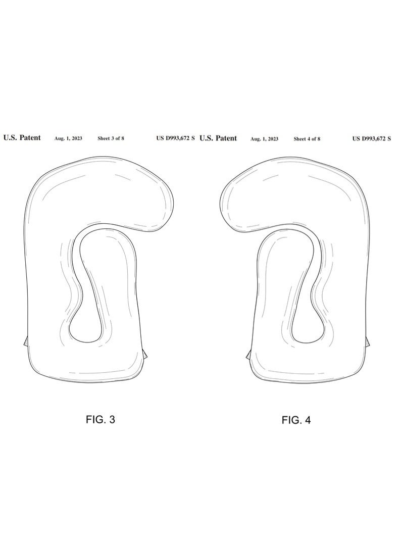 AiQi Patented U-Shape Pregnancy Pillow | 180cm Full Body Maternity Pillow with Adjustable Firmness & Rebound Filling | Back Pain Relief & Sleep Support - Image 4