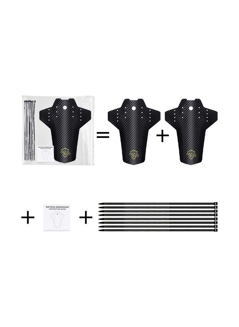 SYOSI 1 Pair Universal Front and Rear Bicycle  Mud Guards, Mountain Bicycle Mud Guards Fits 20"/24"/26"/27.5"/29" Bikes Fat Tire Bike Mud Guards Disc Brake Bicycle Mud Guards Front and Rear Bicycle Fenders  - Image 4
