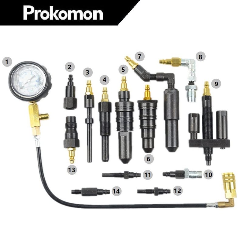 Prokomon 1000 Psi Diesel Engine Compression Tester for Most Diesel Fueled Trucks, Cars and Tractors - Image 2