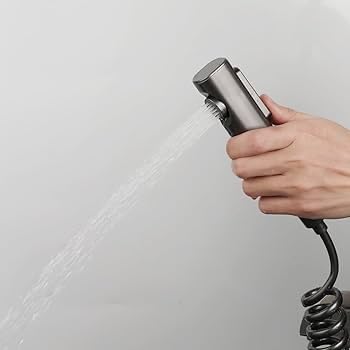 CIPLA PLAST CIPLA PLAST ABS Plastic Strong and Durable White Handheld Shower Heads Health Faucet for Bathroom Health Faucet Spray for Toilet with Hose and Holder Easy Grip GREY - Image 4