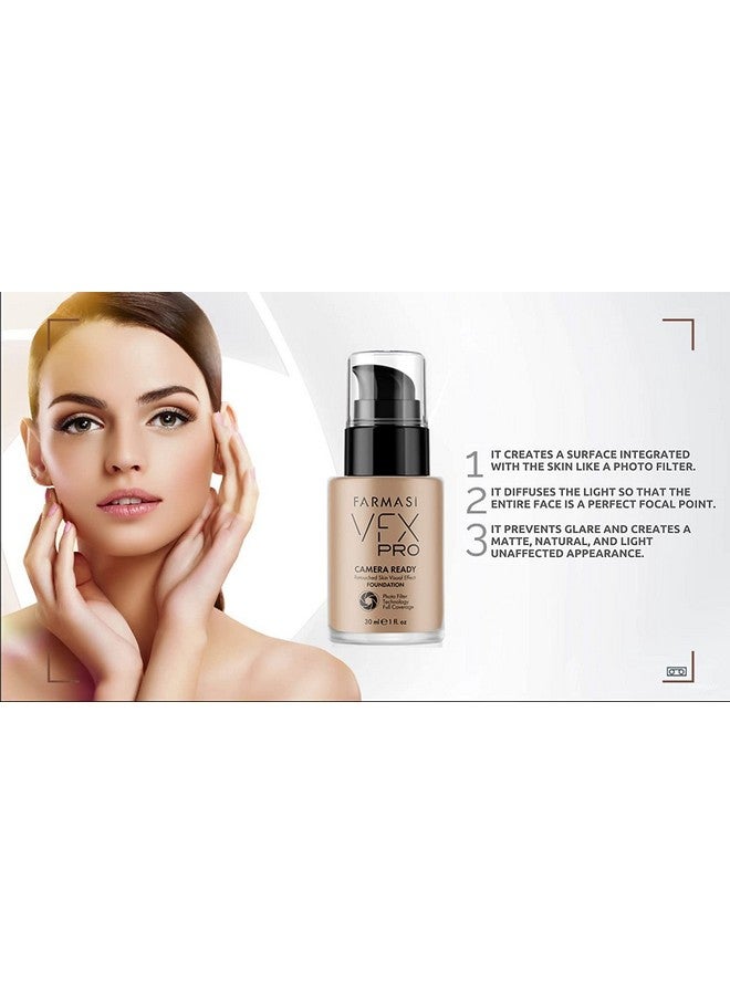 FARMASi VFX Pro Natural Beige and VFX Pro Primer Long Lasting Liquid Foundation Set, Skin Moisturizer Advanced Breathable Hydrating Full Coverage makeup for Face Makeup Set - Image 3