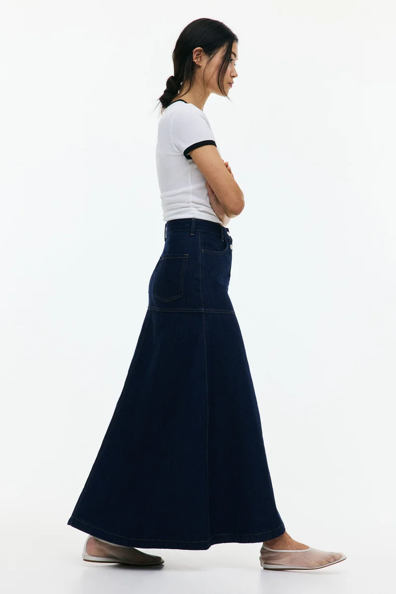H&M A-line denim skirt