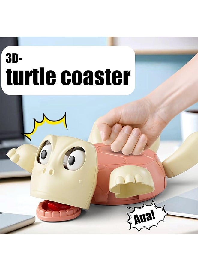 Generic Turtle Coaster Funny Turtle Cup Holder with Surprise Expression - Plastic Drink Pads Expressive Eyes and Raised Limbs for Home Bar Office  - Image 2