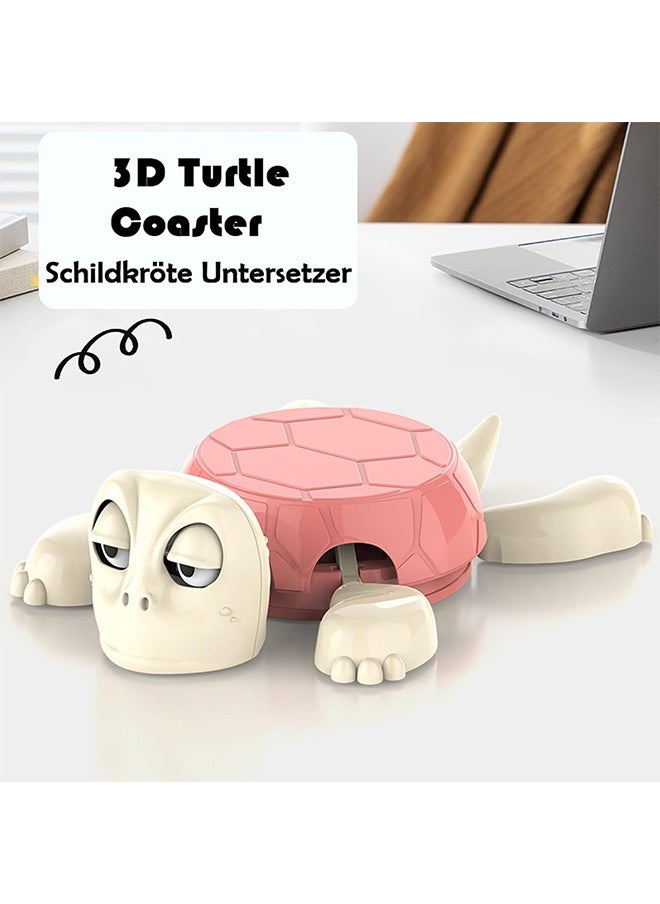 Generic Turtle Coaster Funny Turtle Cup Holder with Surprise Expression - Plastic Drink Pads Expressive Eyes and Raised Limbs for Home Bar Office  - Image 5