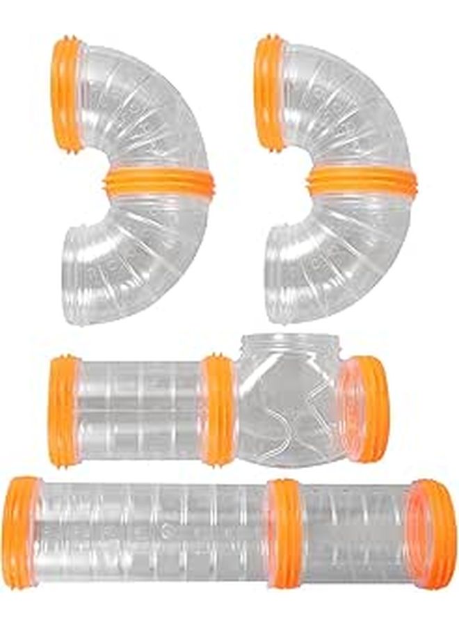 Thickened Plastic Hamster Tube Expandable Tunnel Connector Small Pets Clear Design - Image 1