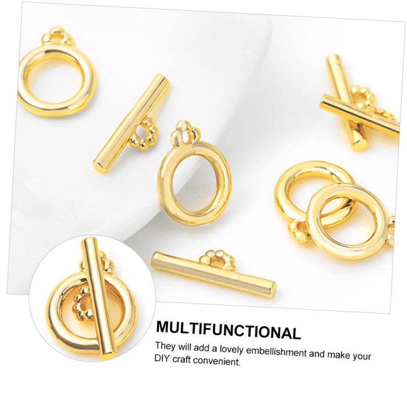 Toggle Clasp 5 Sets Bar Closure Connectors For Bracelets Necklaces Jewelry Making - Image 4